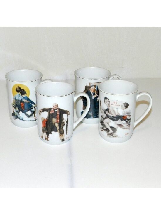 Norman Rockwell Other - Vintage Norman Rockwell Saturday Evening Post Mug Cup Set